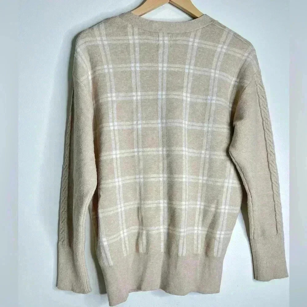 JOIE Open Front Button Soft Cardigan Size Small - image 7